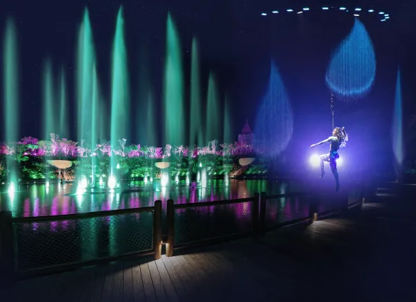 aquatique show water show dancing fountain