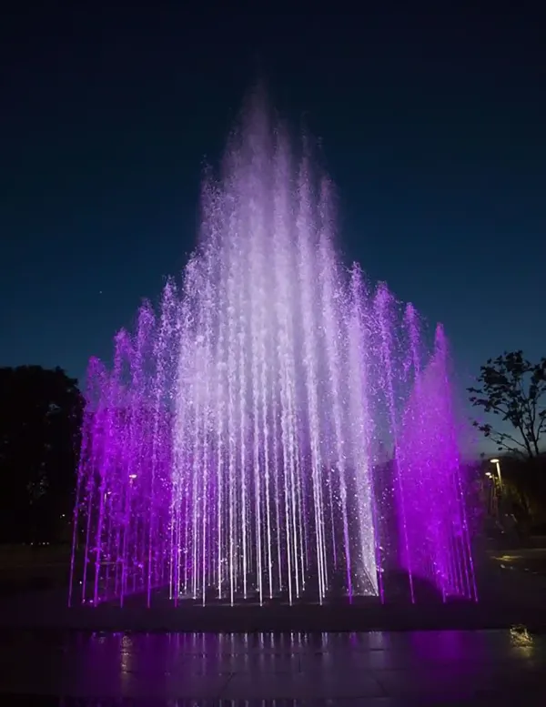 water labyrinth dancing fountain ningbo church front view