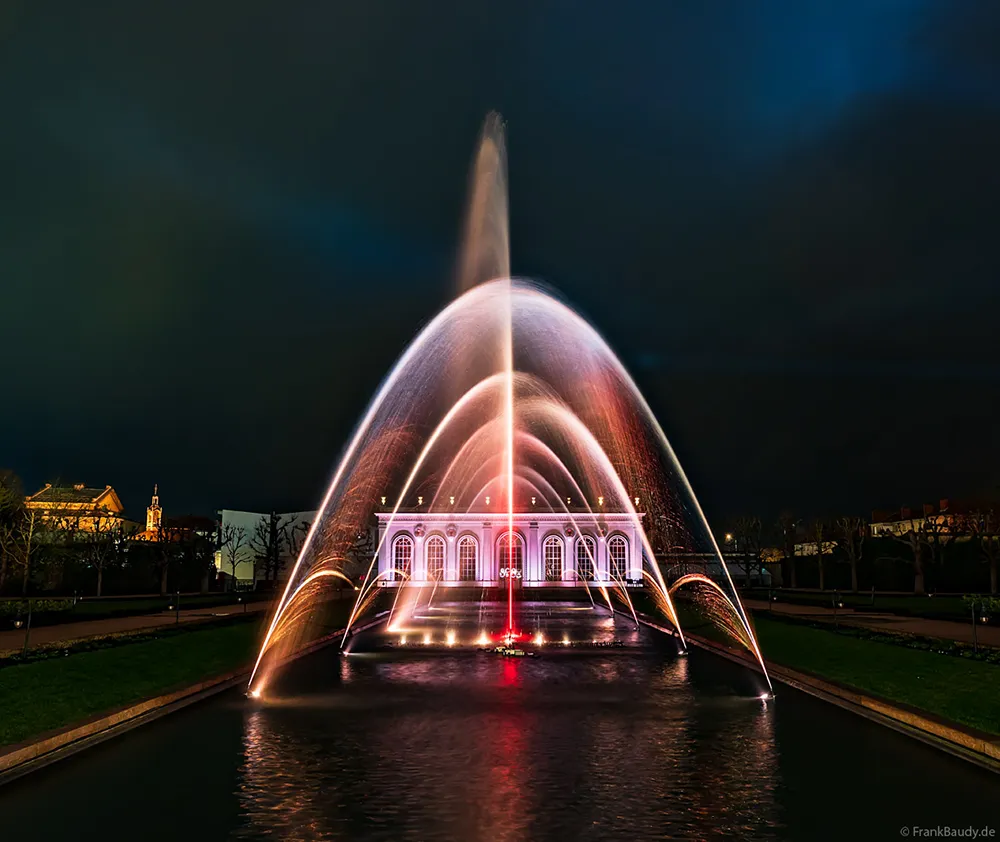 Dancing fountains for Maison Moët & Chandon, Epernay, France