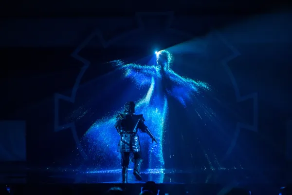 Indoor water show, water screen, Le Souffle de l'Ill, Mulhouse | Aquatique Show