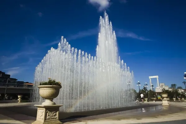 water labyrinth dancing fountain ningbo church by day 9