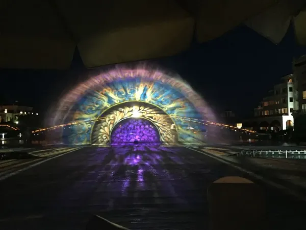 projection sur écran d'eau en turquie