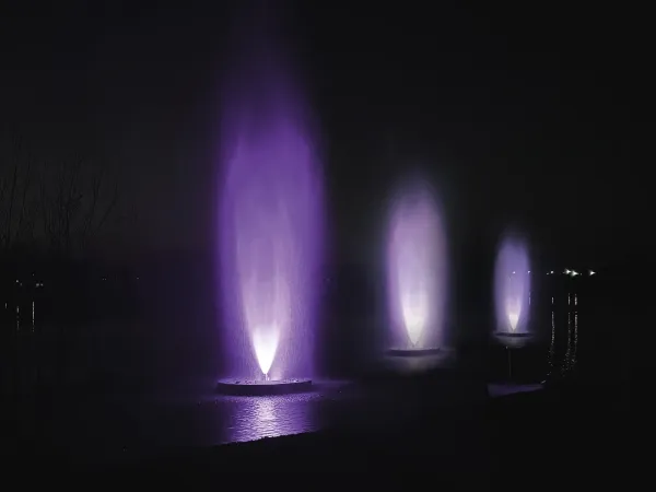 AquaStage with fountain Aquatique Show Dronisos