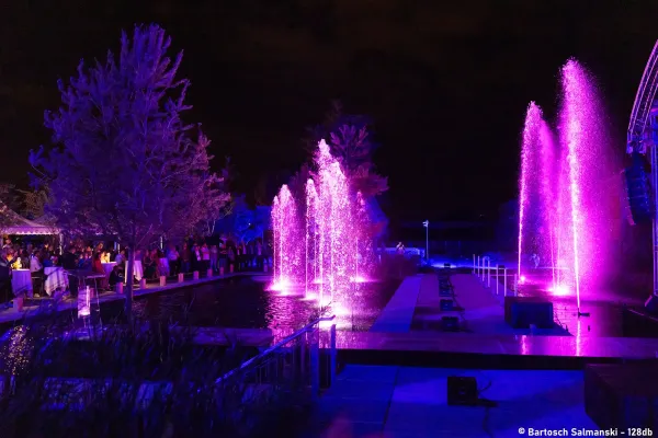 Spectacle d'eau sur mesure Soprema Strabourg 2