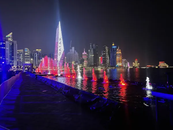 spectacle aquatique sur mesure doha lights festival 6
